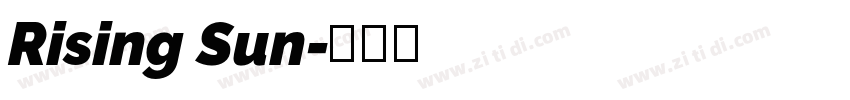 Rising Sun字体转换